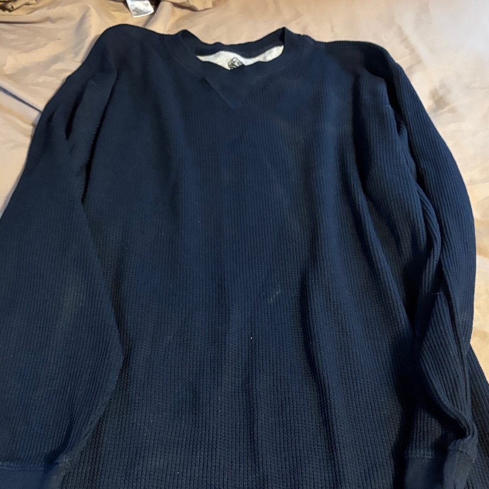 Alpine Men's Deep Blue V-Neck Shirt